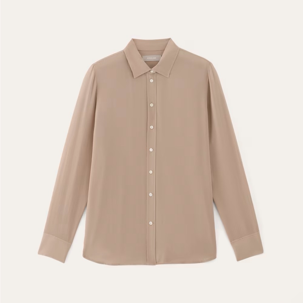 Everlane Must-Have Washable Silk Button down